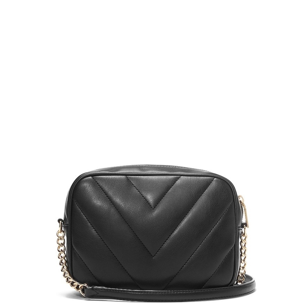NWT!Victoria's Secret Black Chevron Crossbody Bag - Picture 7 of 9